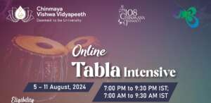 Online Tabla Intensive @ Chinmaya Naada Bindu Gurukula